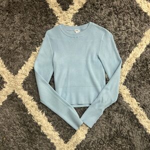 GARAGE- Ribbed Blue Sweater